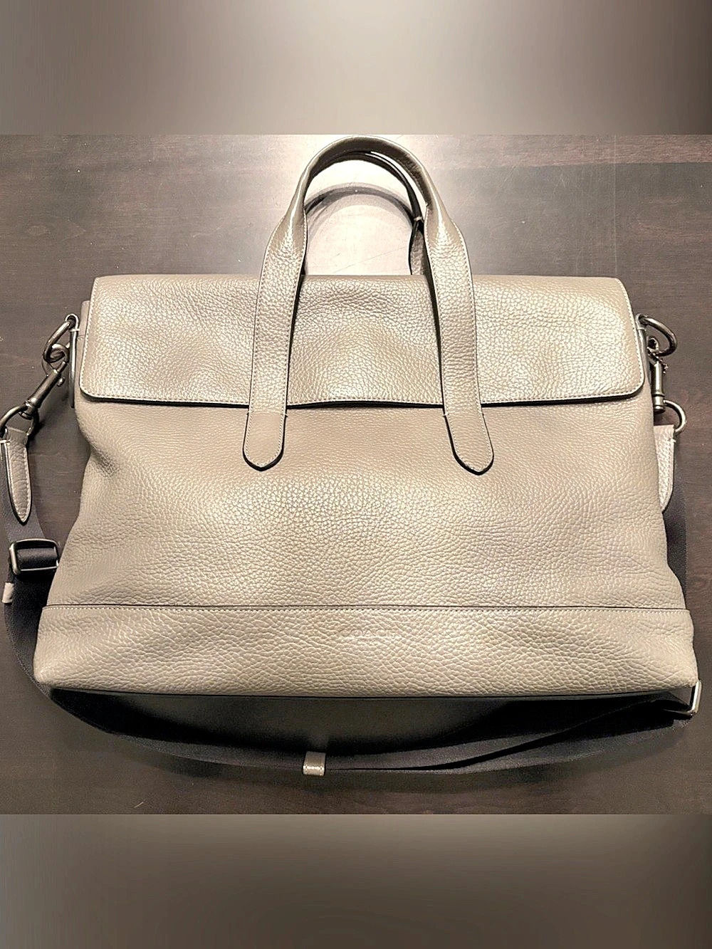 Coach Metropolitan Soft Laptop Bag Gray